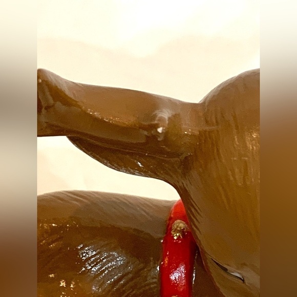 Vintage Christmas Ceramic Reindeer Figurine Kitsch Decor Handpainted - Picture 5 of 5